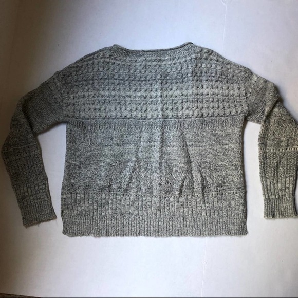 Anthropologie Gray Marled Knit Textured Sweater - Picture 4 of 6
